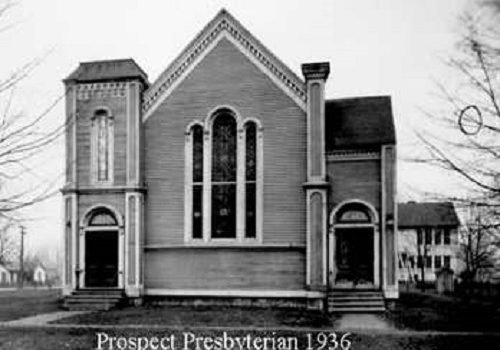 An early church building for Prospect United Methodist Church
